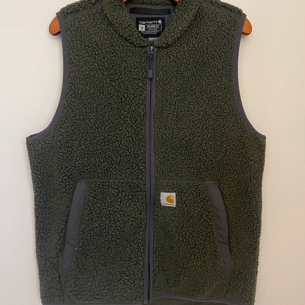 CARHARTT RELAXED FIT FLEECE FULL ZIP VEST